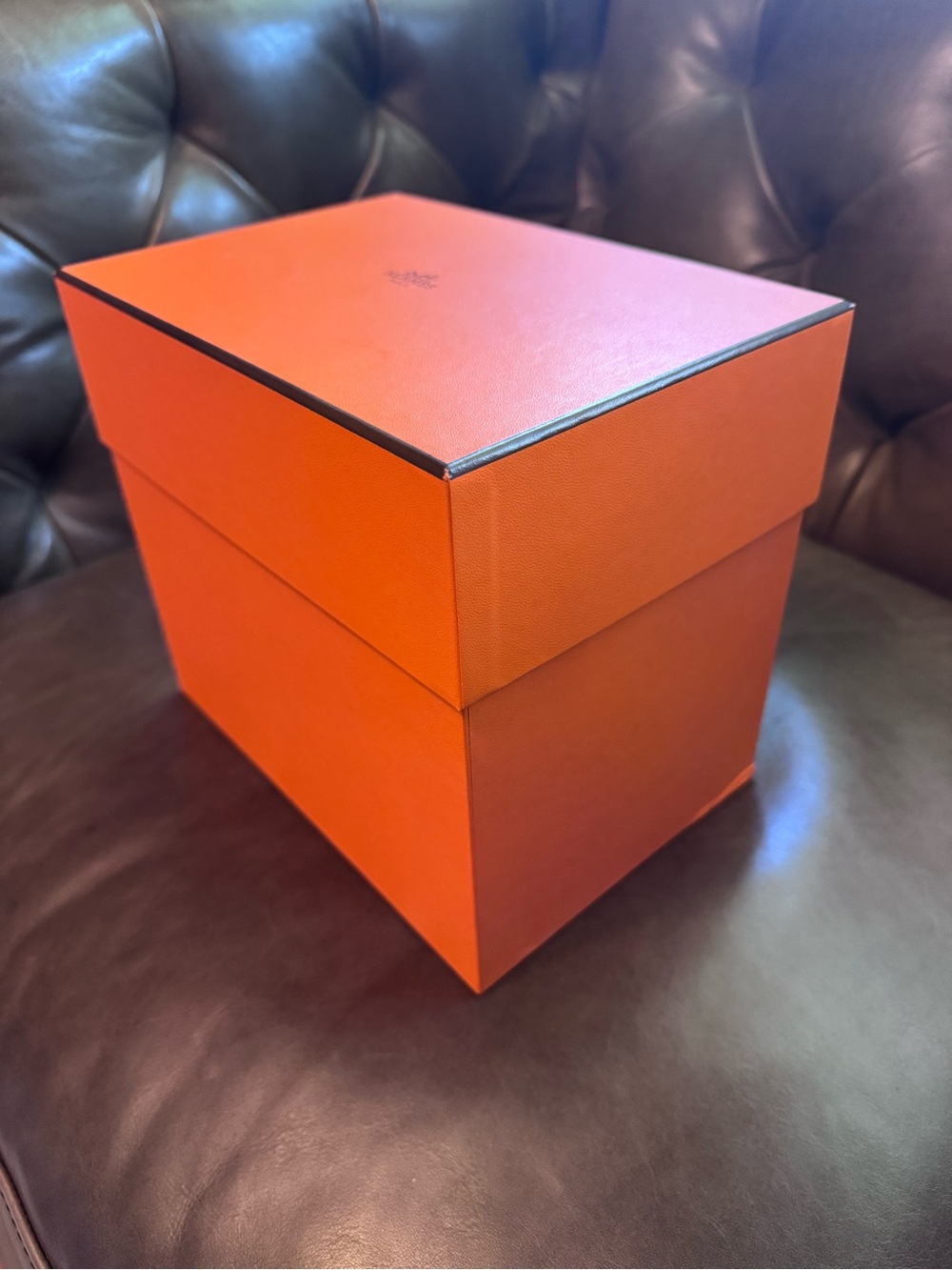 Authentic Hermes Signature Orange Storage Box! (Box 2)